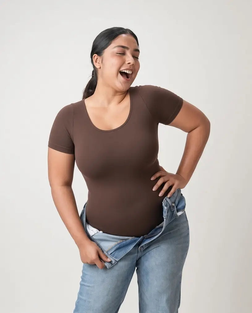 Built-in-shapewear bodysuit 