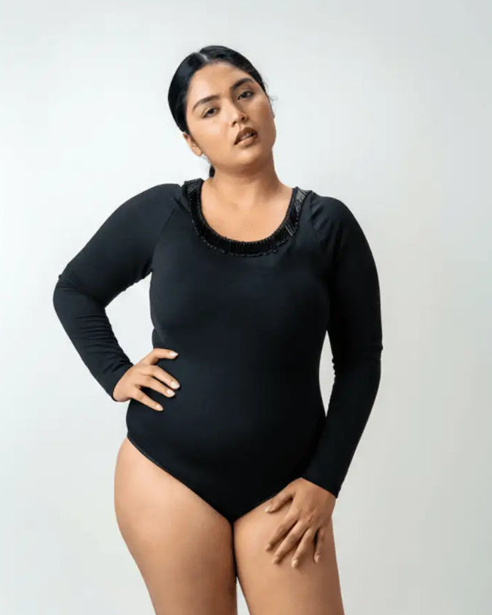 Built-in-shapewear bodysuit 