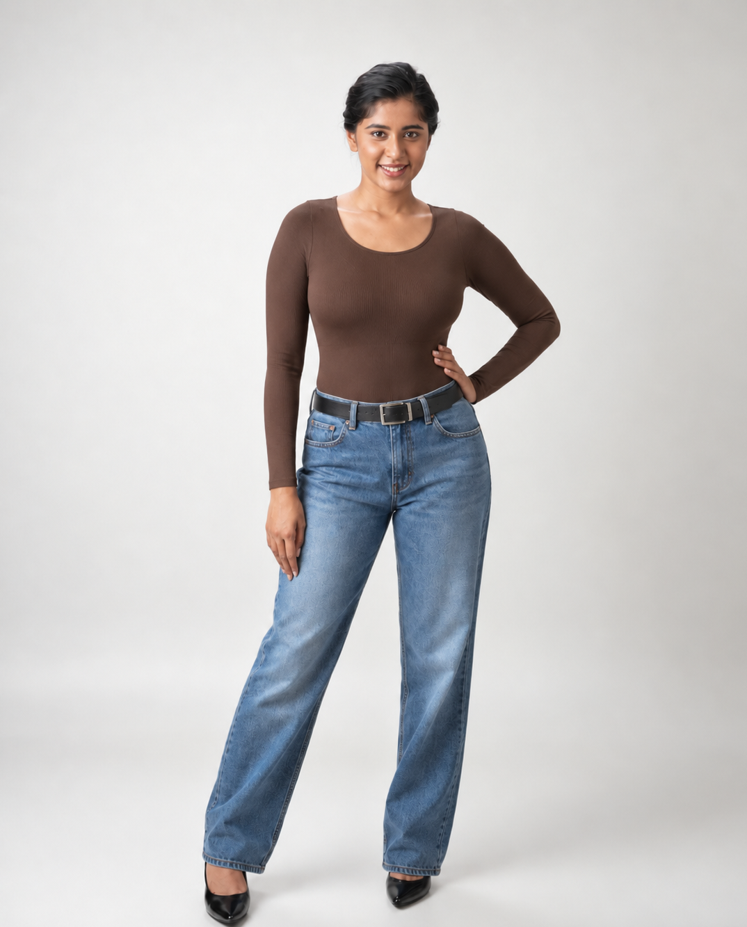 Built-in-shapewear bodysuit 