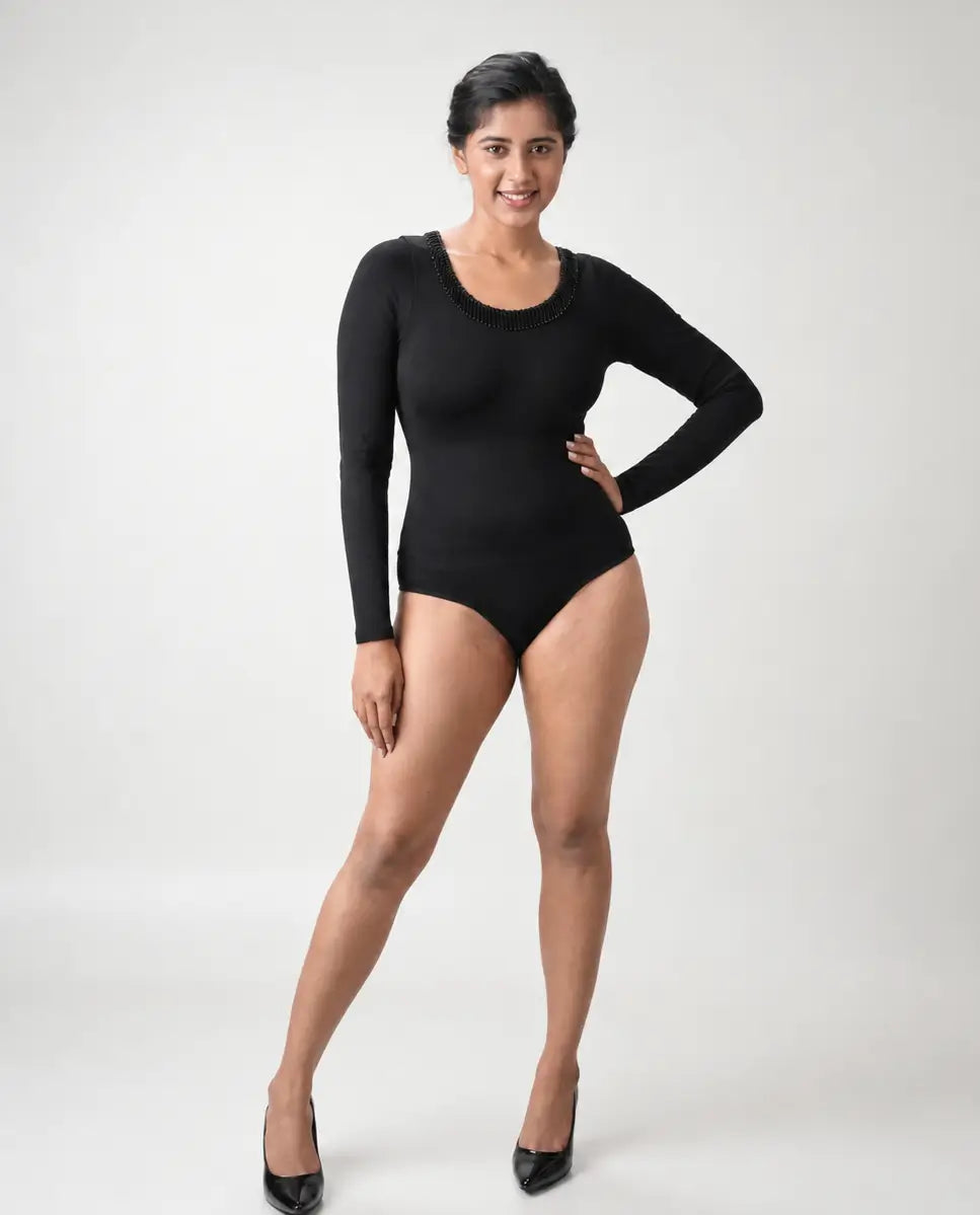 Built-in-shapewear bodysuit 