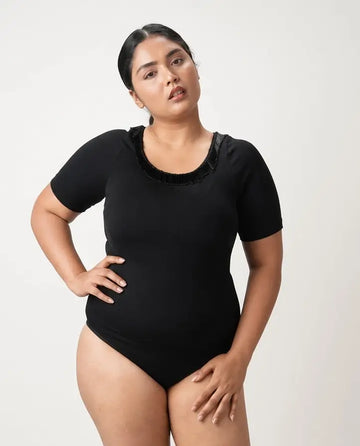 Built-in-shapewear bodysuit 